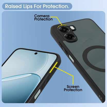 Pikkme black smoke mag-safe MagSafe mobile cover for Oppo A6X 5G – photo 4