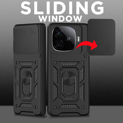 Black phone cover for iQOO Neo 10R 5G/Z9 Turbo 5G/Vivo Y200 GT 5G/360 – Pikkme – photo 2