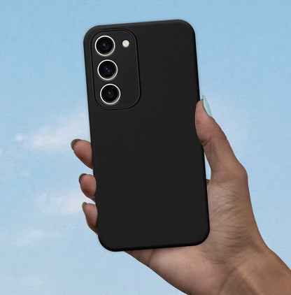 Samsung S23 Plus 5G Soft Silicone mobile back cover in black by Pikkme – photo 7