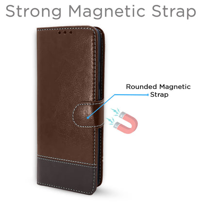 Brown & coffee Magnetic flip case for Redmi Note 11 Pro/Note 11 Pro Plus 5G – Pikkme – photo 7