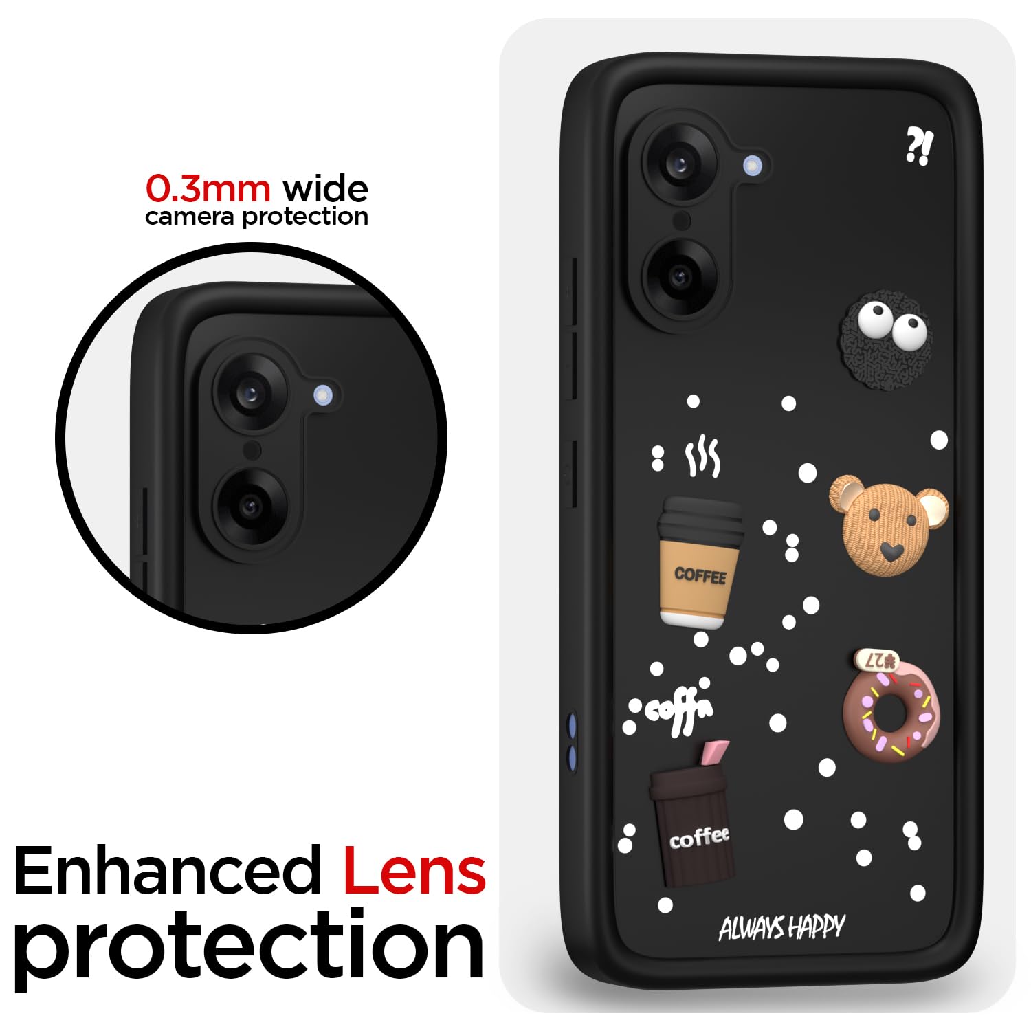 Black phone cover for OnePlus Nord CE 5 5G/3D – Pikkme – photo 5
