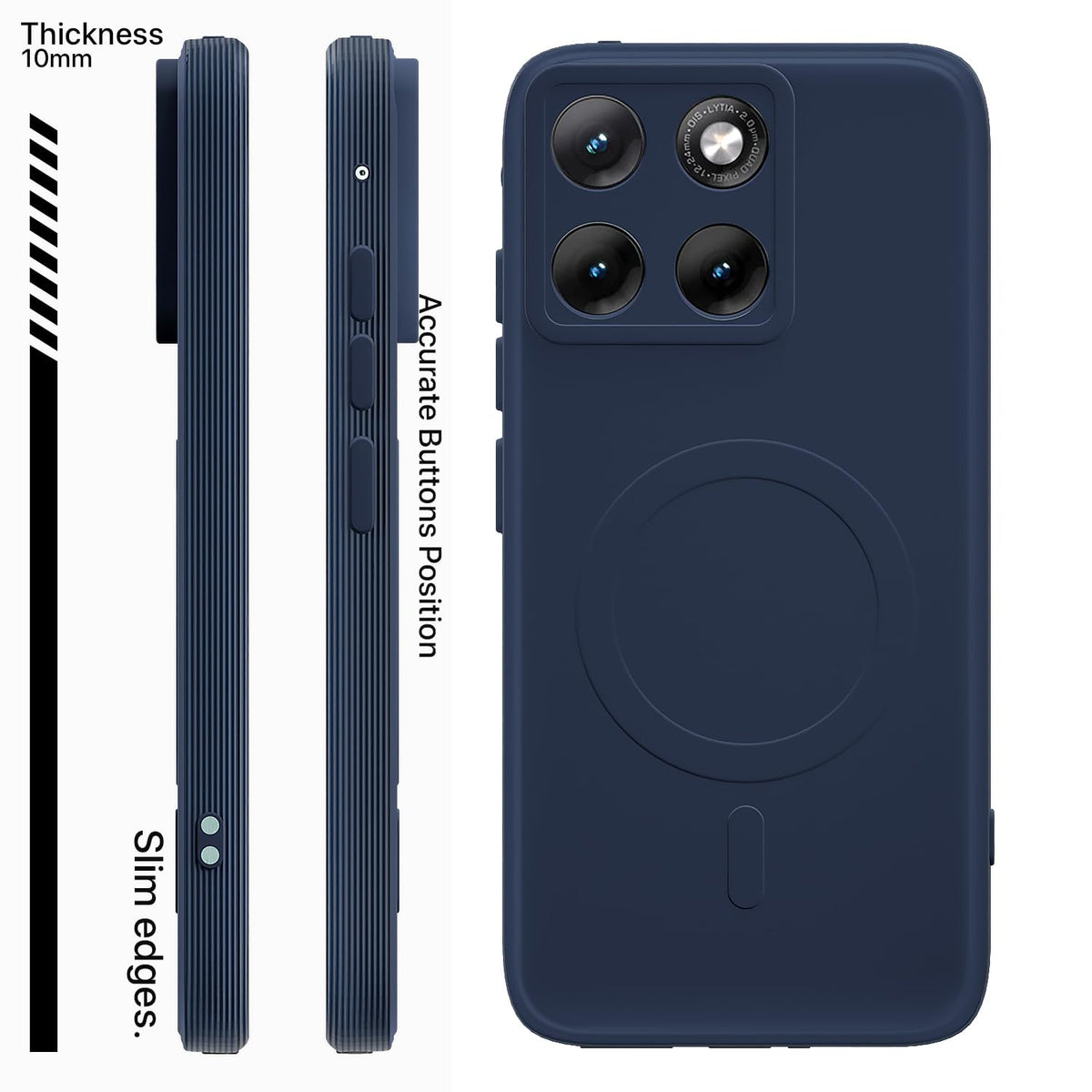 Blue MagSafe mobile back cover for Moto Edge 70 Fusion 5G – Pikkme – photo 3