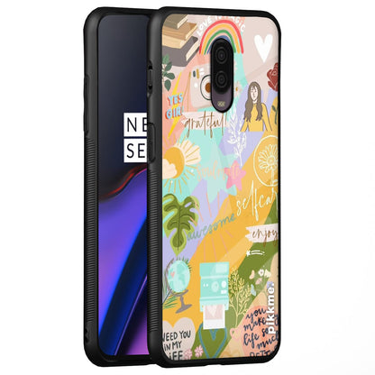 OnePlus 6T Hybrid mobile back cover by Pikkme