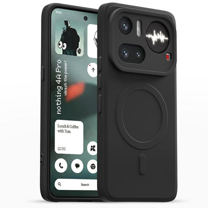 Pikkme black mobile back cover for Nothing Phone 4a Pro 5G