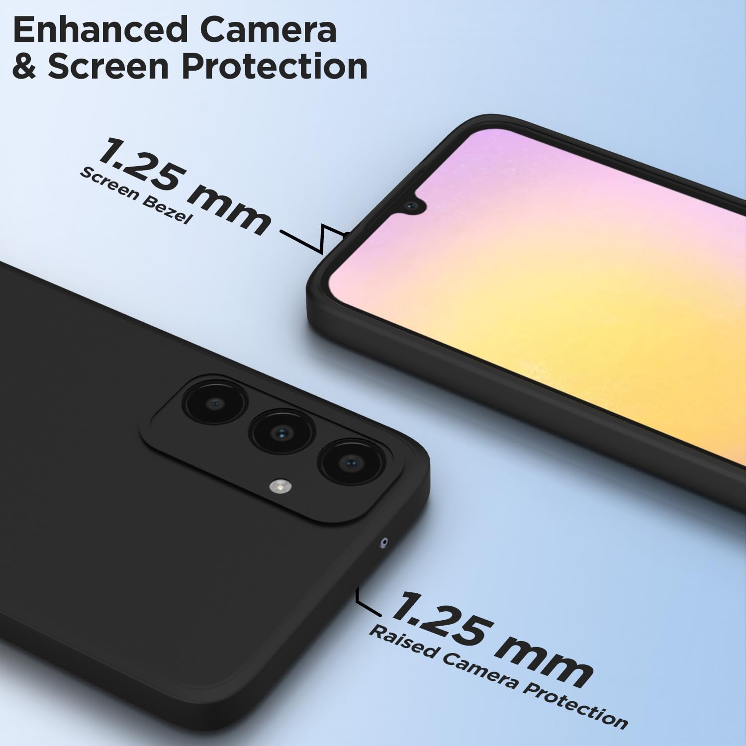 Pikkme black mobile back cover for Samsung A25 5G – photo 6