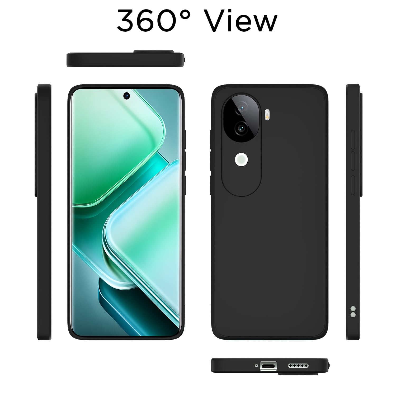 Pikkme black mobile cover for Vivo V40e/iQOO Z9s 5G – photo 4