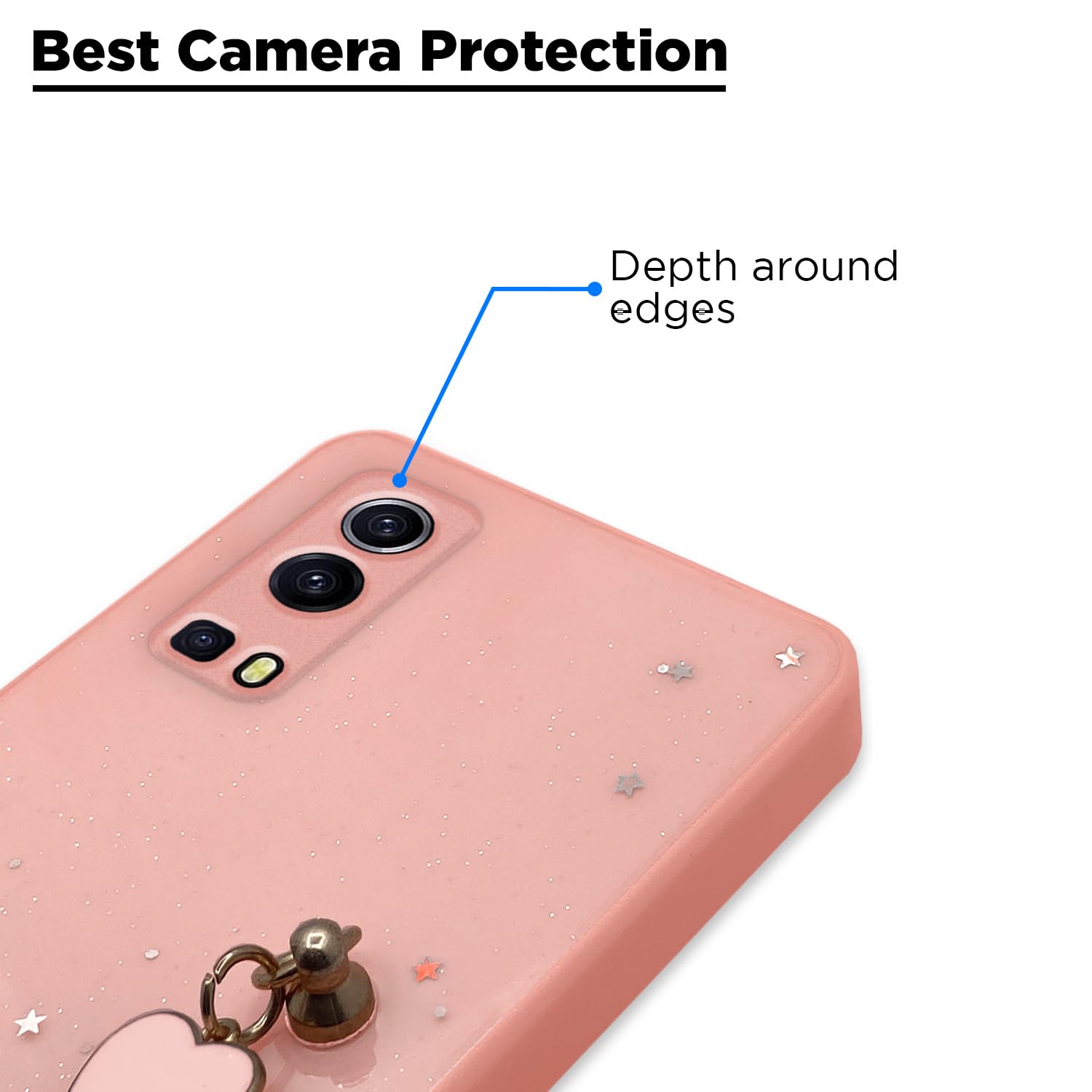 Pikkme iQOO Z3 5G Chain Back Cover (Pink)