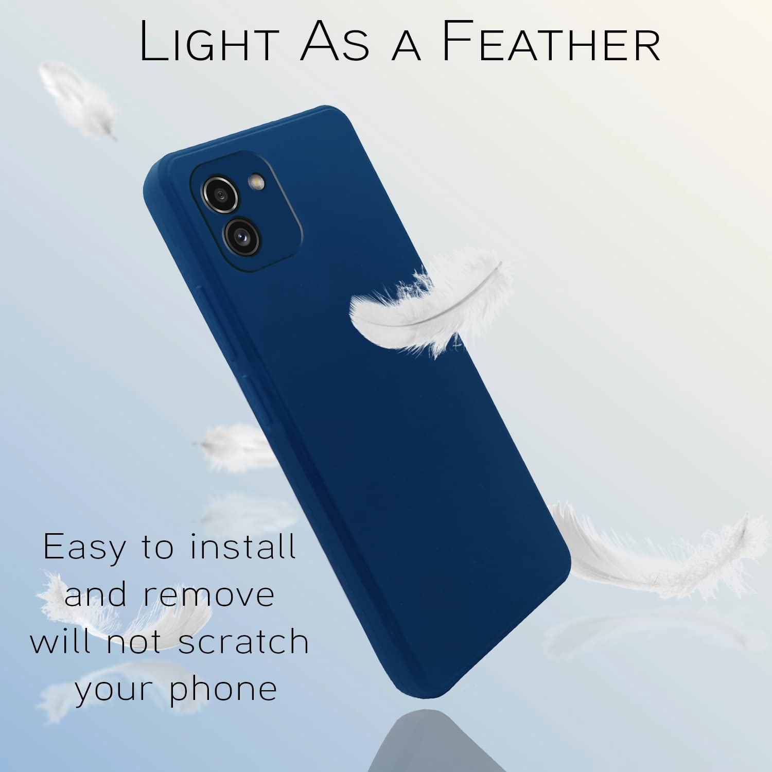 Pikkme Samsung A03 blue mobile back cover – photo 4