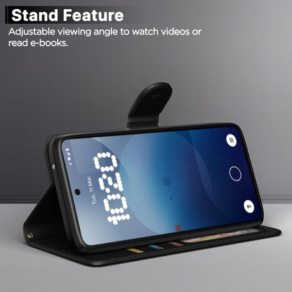 Pikkme Nothing Phone 3a Pro 5G Vintage Flip cover (Black)
