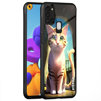 Pikkme Samsung A21s Cat back cover