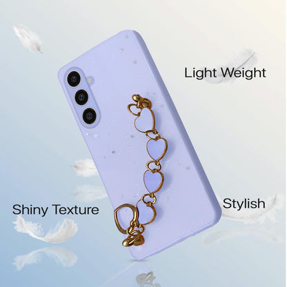 Samsung S23 FE 5G Chain phone cover in purple by Pikkme – photo 6