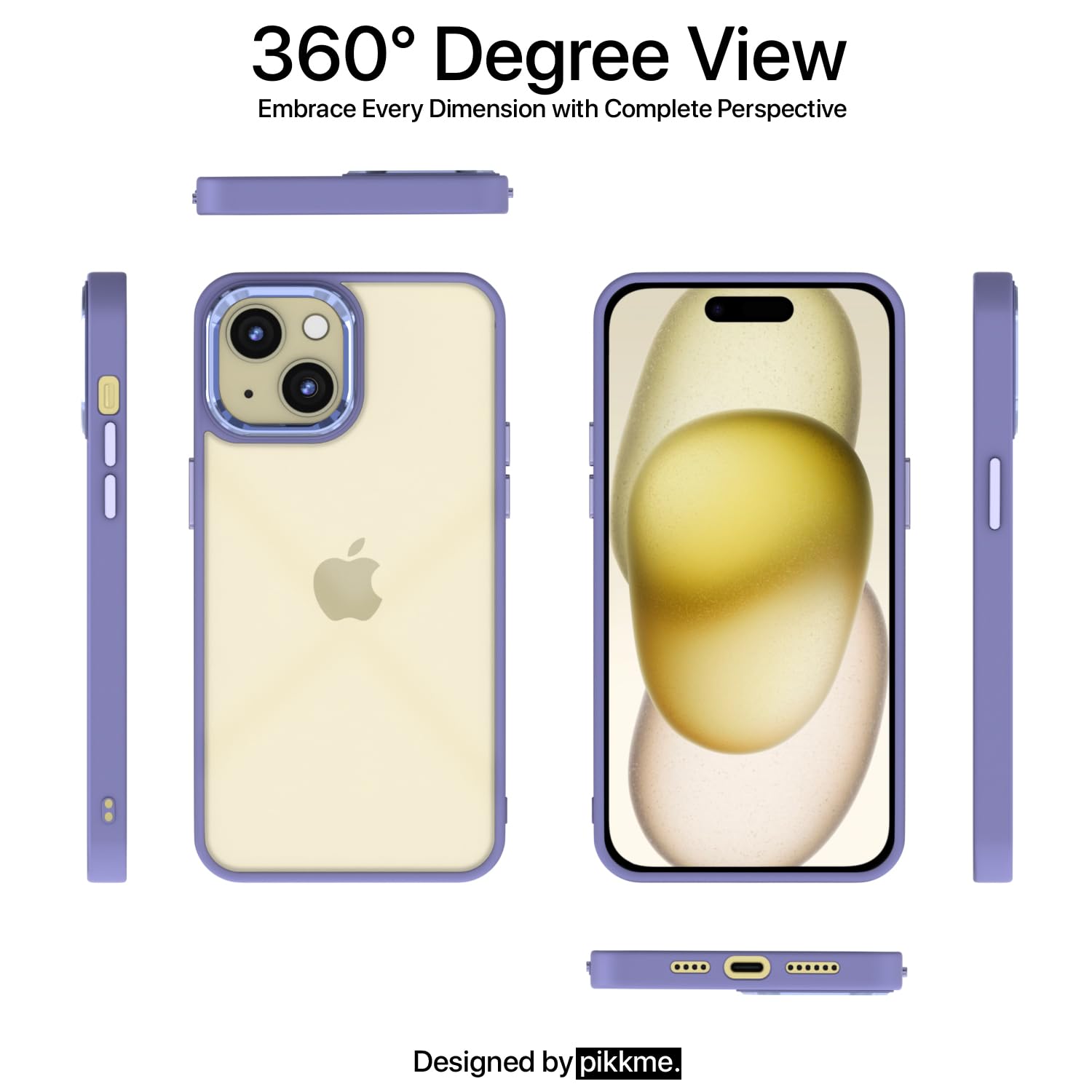 Pikkme purple Chrome back cover for iPhone 15 – photo 2