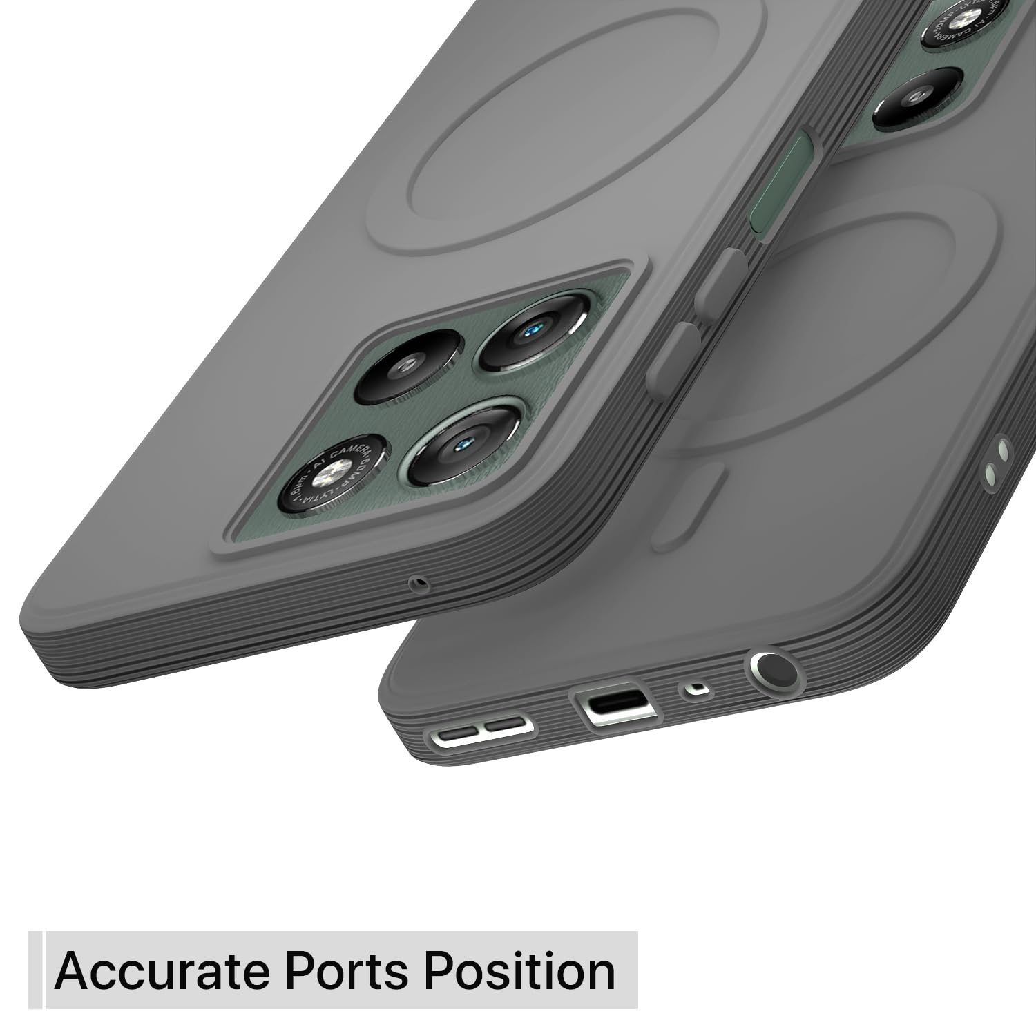 Pikkme grey MagSafe back cover for Moto G67 Power/G57 Power/G Max 5G – photo 4