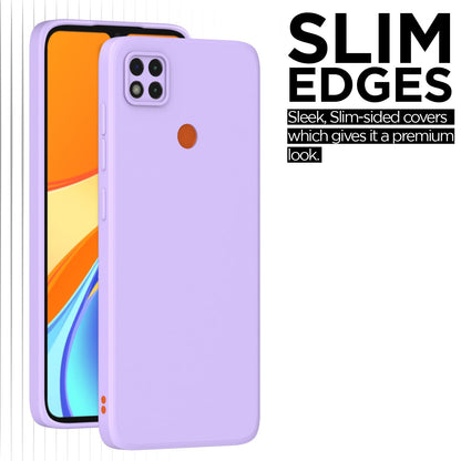 Pikkme Mi Redmi 10A / Redmi 9 / Redmi 9C / 9 Activ/Poco C31 Liquid Silicone Back Cover | Purple