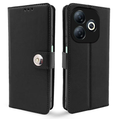 Pikkme Infinix Smart 8 Button black mobile flip cover
