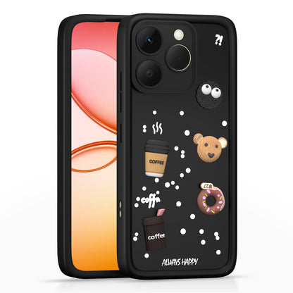 Black Silicone back cover for Realme 15T 5G/Narzo 90 5G/3D – Pikkme