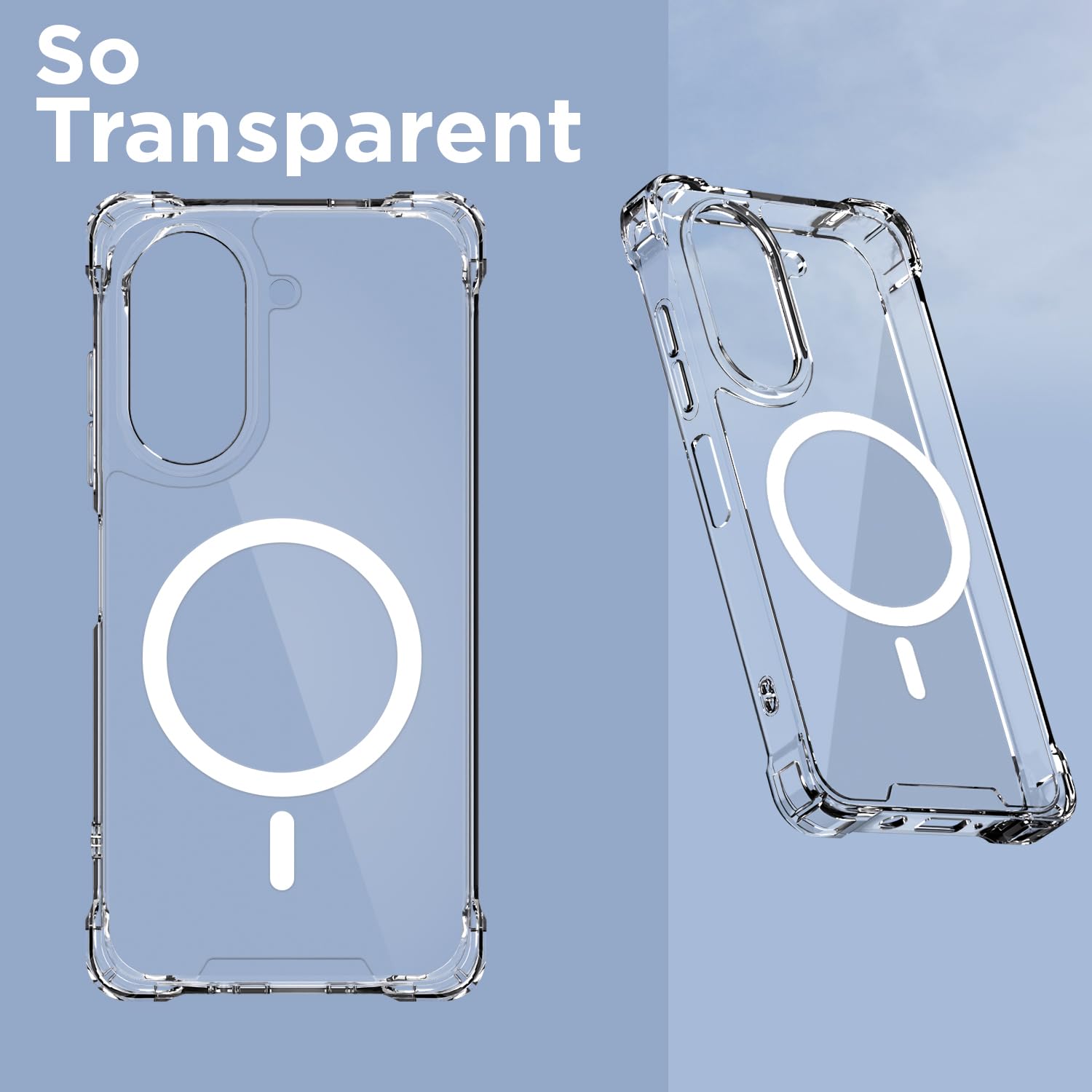 Pikkme transparent mag-safe phone cover for Poco C71/Redmi A5 – photo 2