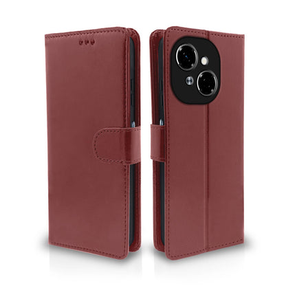 Pikkme brown flip case for Tecno Spark Go 1