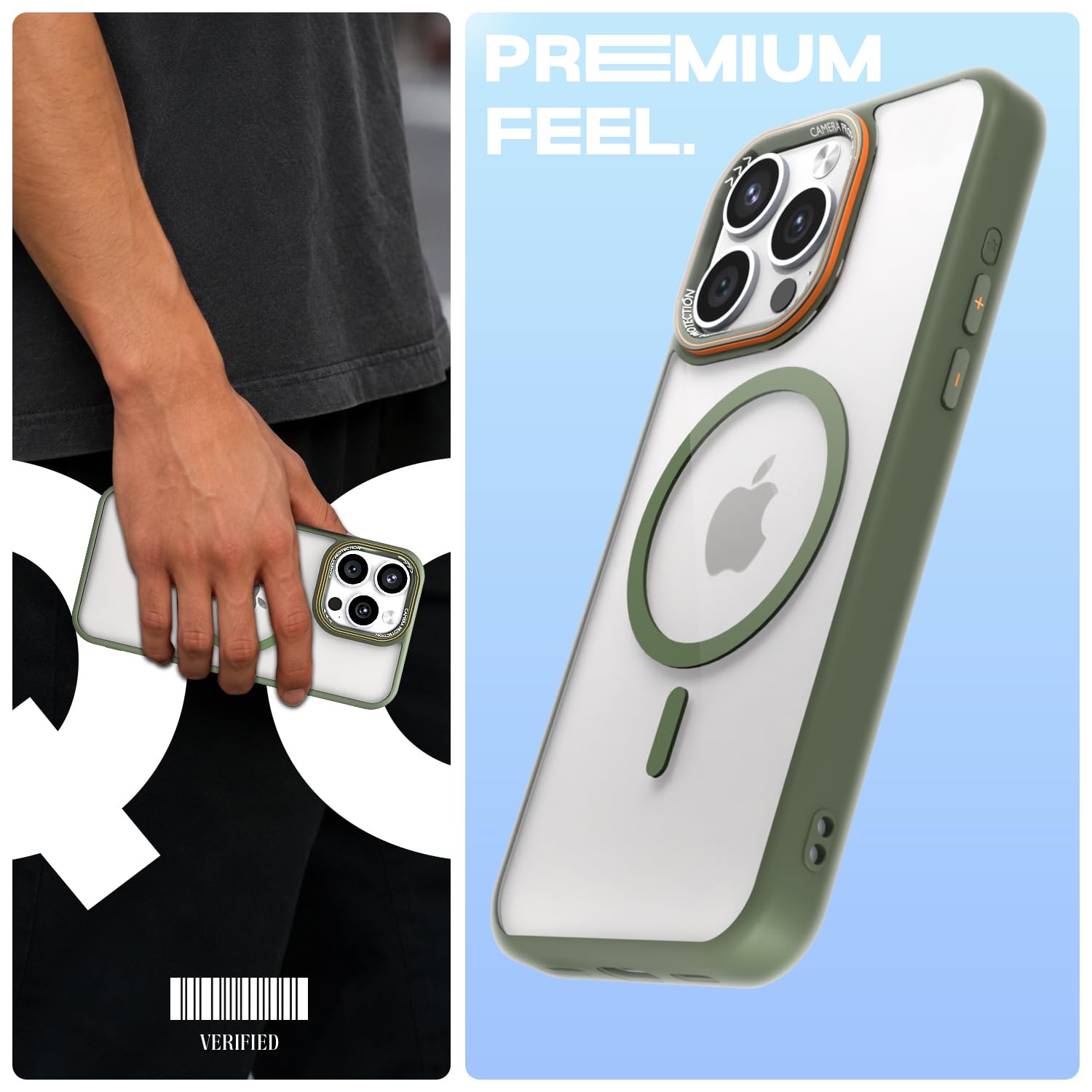 Pikkme iPhone 15 Pro MagSafe green mag-safe mobile back cover – photo 2