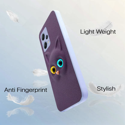 Pikkme Redmi Note 12 Pro 5G Kitty Back Cover (Purple)