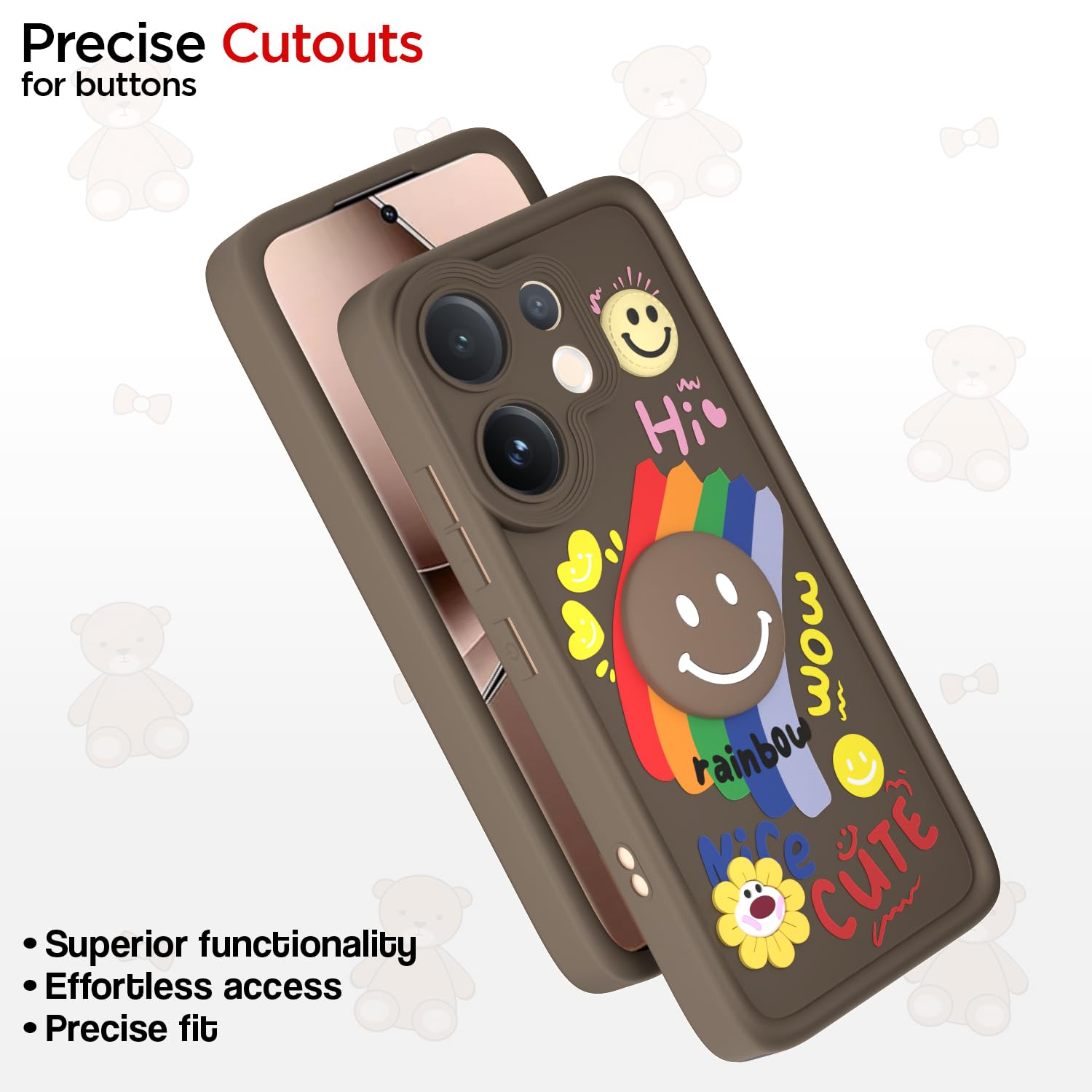 Pikkme Vivo V60/T4 Pro 5G brown back cover – photo 6