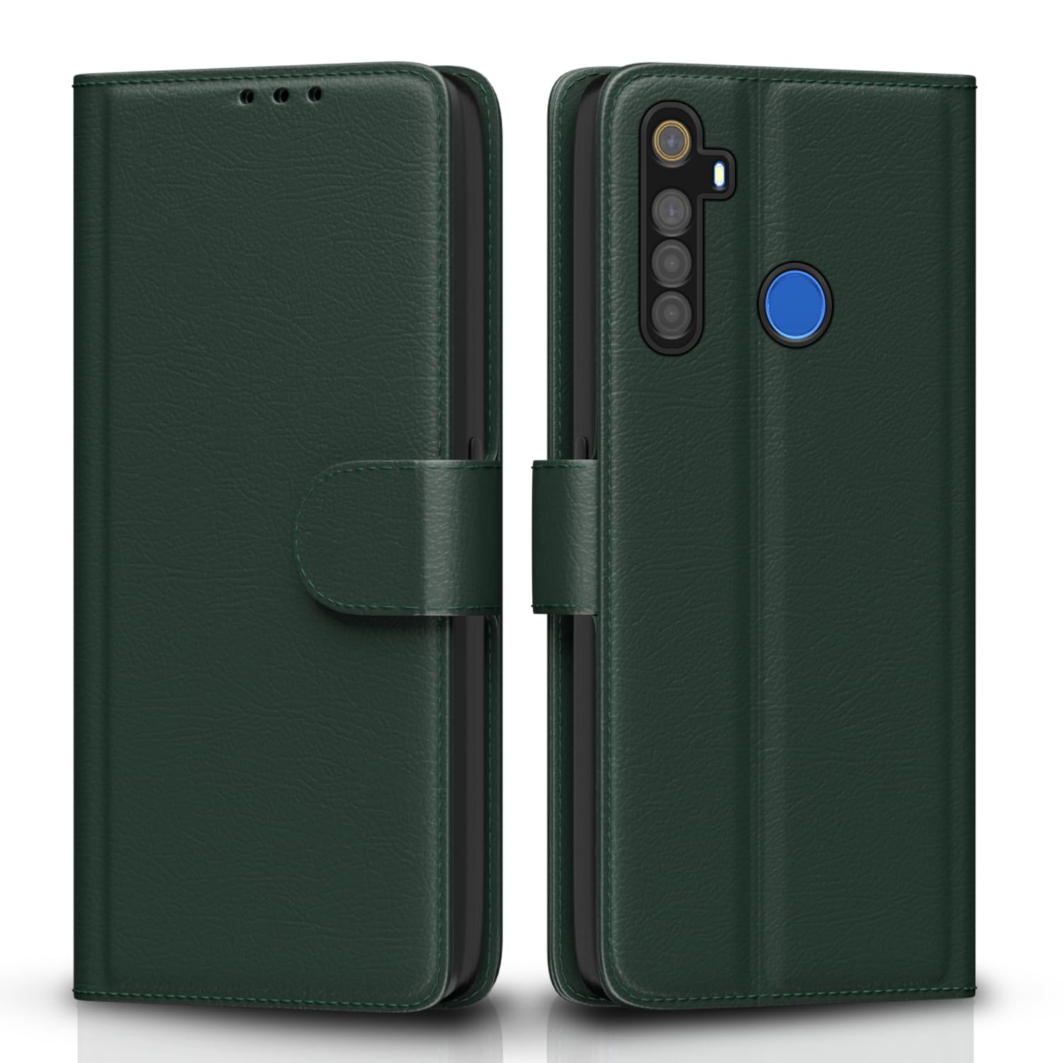 Green flip cover for Realme 5i/5/5s/Narzo 10 – Pikkme