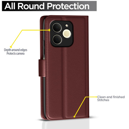 Brown mobile flip cover for Realme P4 Lite 4G – Pikkme – photo 4