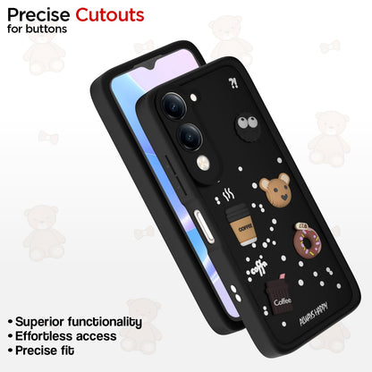 Pikkme iQOO Z10 Lite 5G/Vivo T4 Lite 5G/Y19 5G/Y19e/Y04 4G/Y29s 5G/3D Silicone black mobile back cover – photo 6