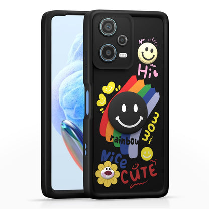 Black mobile back cover for Redmi Note 12 – Pikkme