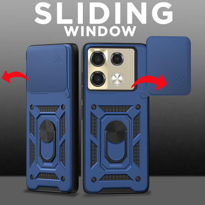 Pikkme Infinix Note 40 Pro 5G/360 D10 Camera Shield blue mobile back cover – photo 2