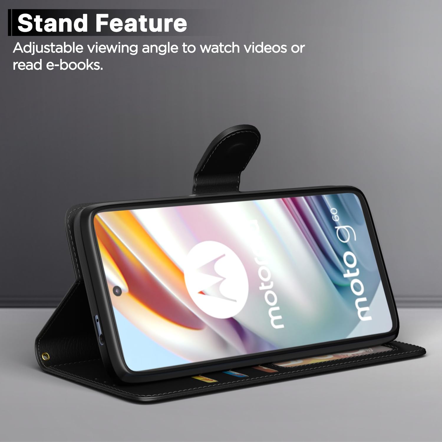 Black flip case for Moto G60/G40 Fusion – Pikkme – photo 3
