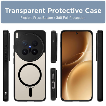 Pikkme black mag-safe MagSafe mobile cover for Vivo X300 Pro 5G – photo 2