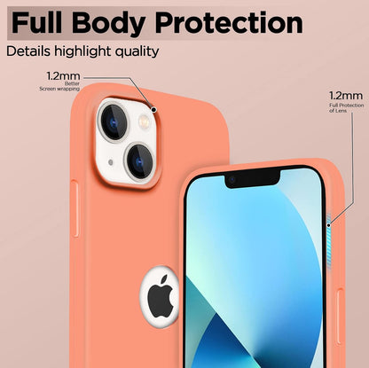 Pikkme iPhone 13 Super Soft Silicone Back Cover (Peach)