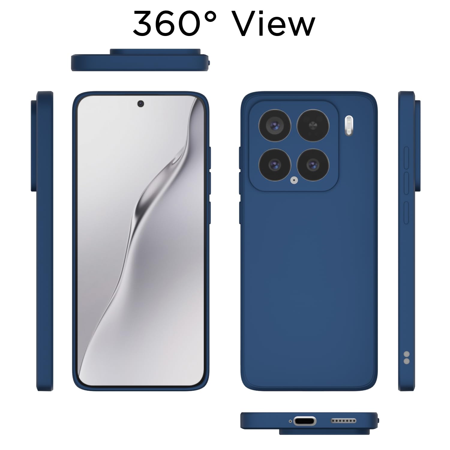 Blue Matte phone cover for Xiaomi 15 – Pikkme – photo 4