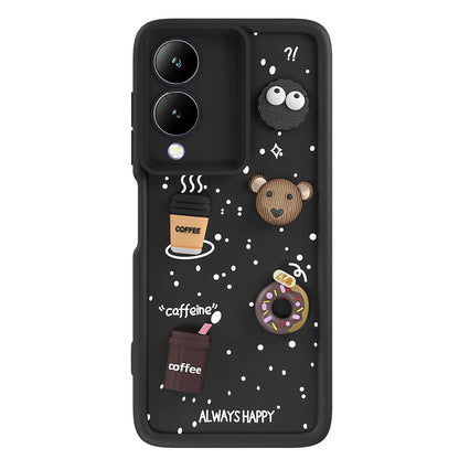 Vivo Y17s/Y28/3D phone cover in black by Pikkme – photo 7
