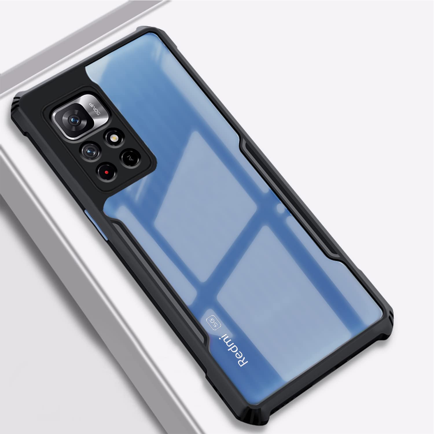 Black Hybrid phone cover for Redmi Note 11T/Poco M4 Pro 5G – Pikkme – photo 6
