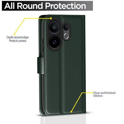 Vivo X200 FE 5G Wallet mobile flip cover in green by Pikkme – photo 4
