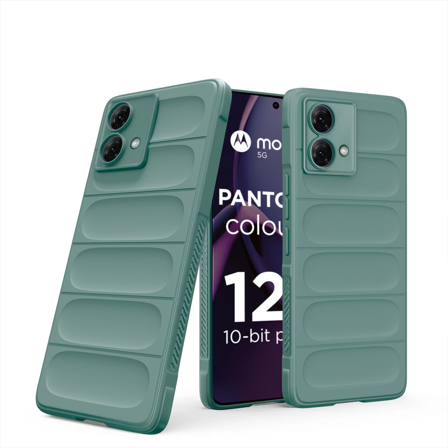Pikkme Moto G84 5G green back cover