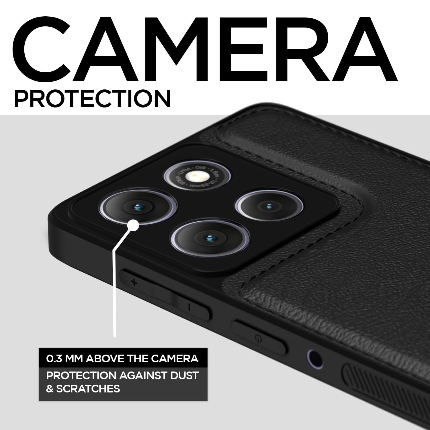 Moto G86 Power 5G phone cover in black by Pikkme – photo 3