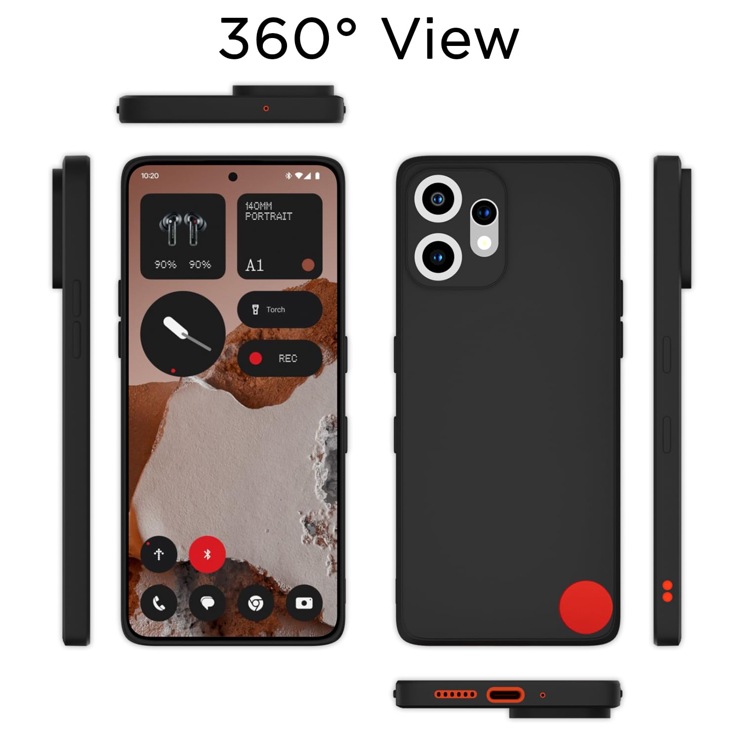 Pikkme CMF by Nothing Phone 2 Pro 5G Liquid Silicone Back Cover (Black)