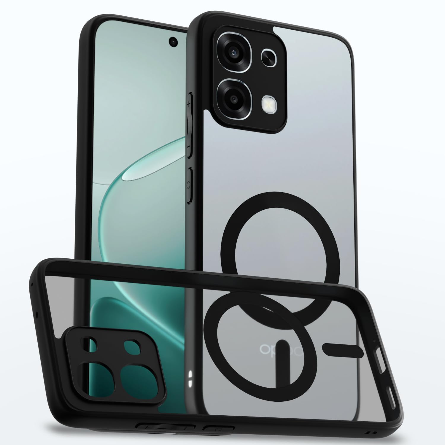 Pikkme Oppo F31/F33 5G black mag-safe mobile cover