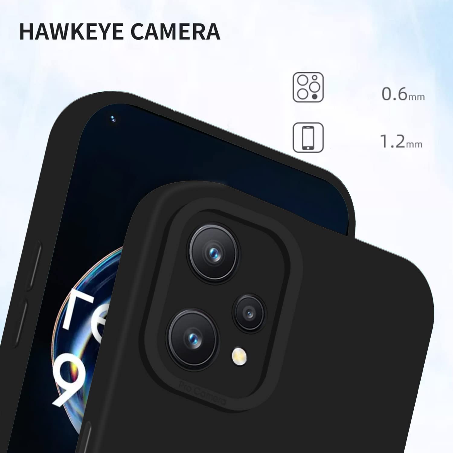 Pikkme black Matte mobile back cover for Realme 9 4G/9 Pro Plus 5G – photo 6