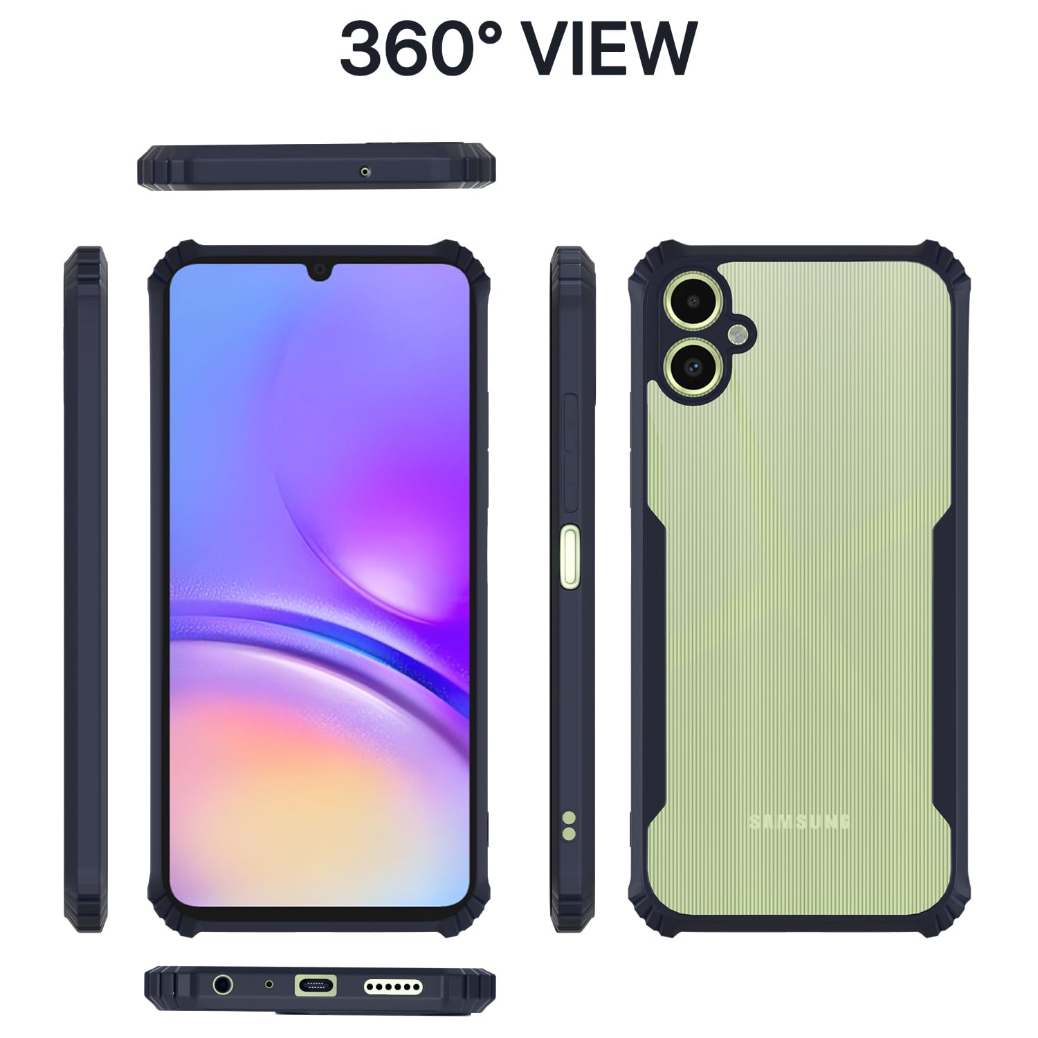 Pikkme blue Clear back cover for Samsung A06 – photo 2