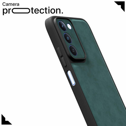 Pikkme green Leather mobile back cover for Realme P4 Lite 5G – photo 5