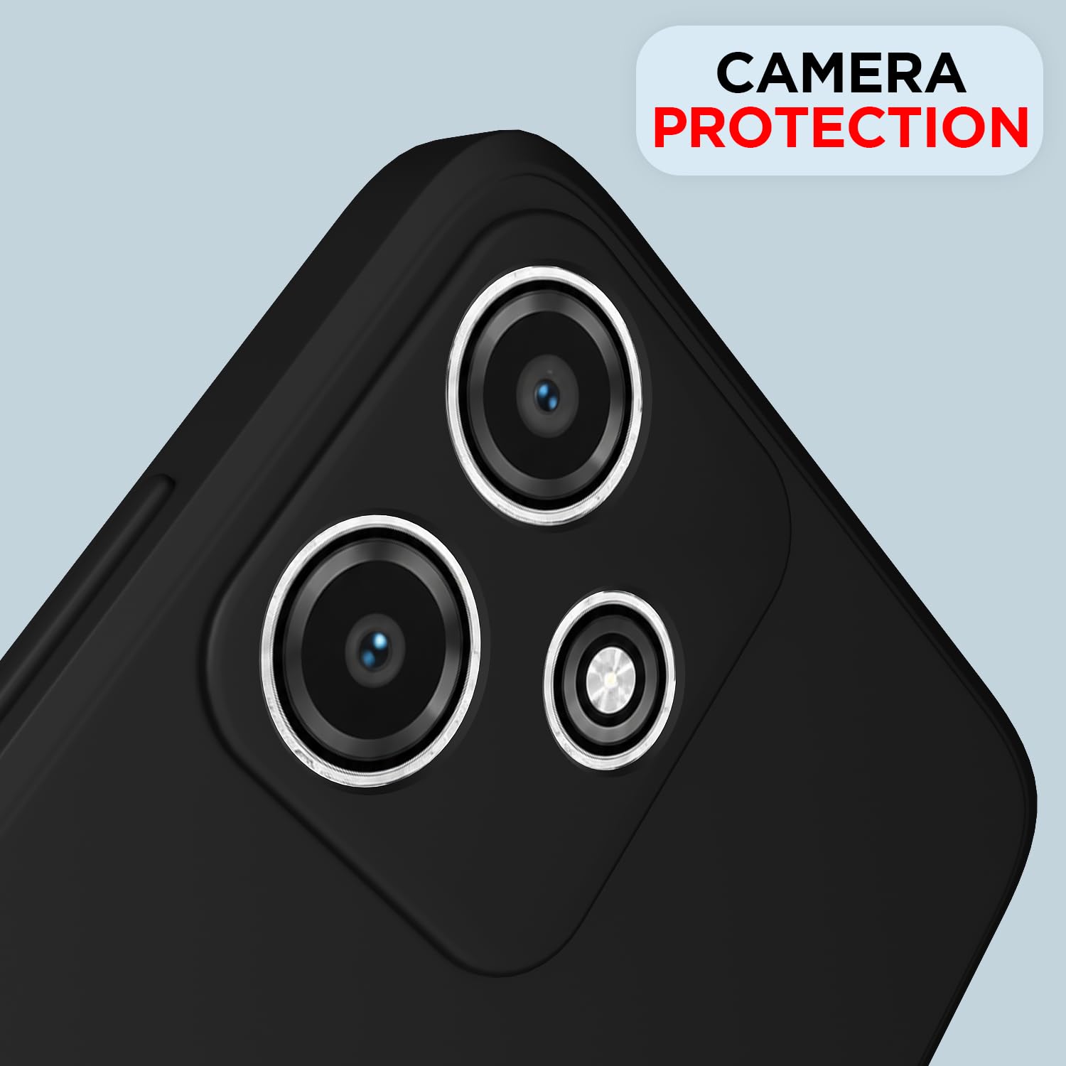 Pikkme black Matte phone cover for Redmi 12 5G – photo 5