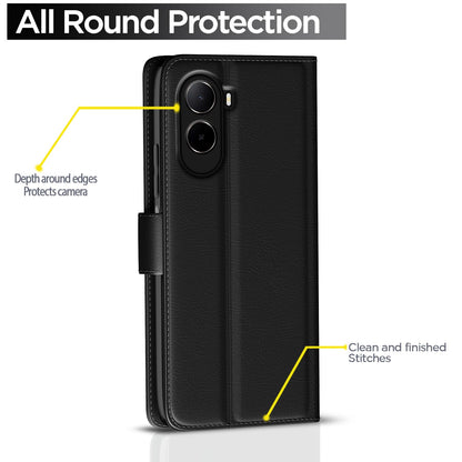 Pikkme Redmi A7 Pro/Poco C85x 5G/C81 Wallet black mobile flip cover – photo 4