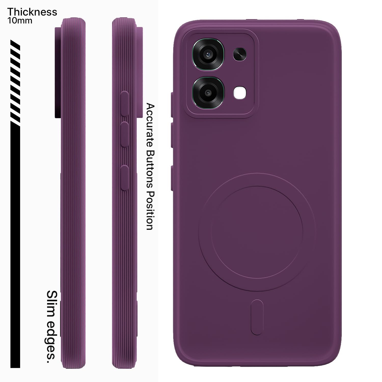 Pikkme purple MagSafe mobile cover for Oppo F31/F33 5G – photo 3