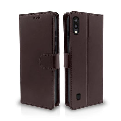 Pikkme Samsung Galaxy M10 coffee Flip Cover