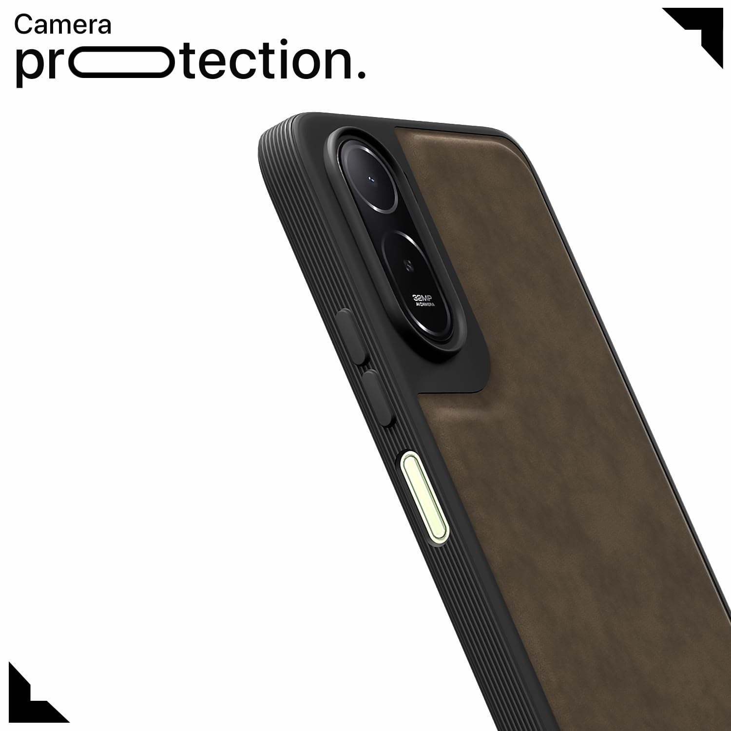 Pikkme coffee Leather mobile cover for Redmi A7 Pro/Poco C85x 5G – photo 5
