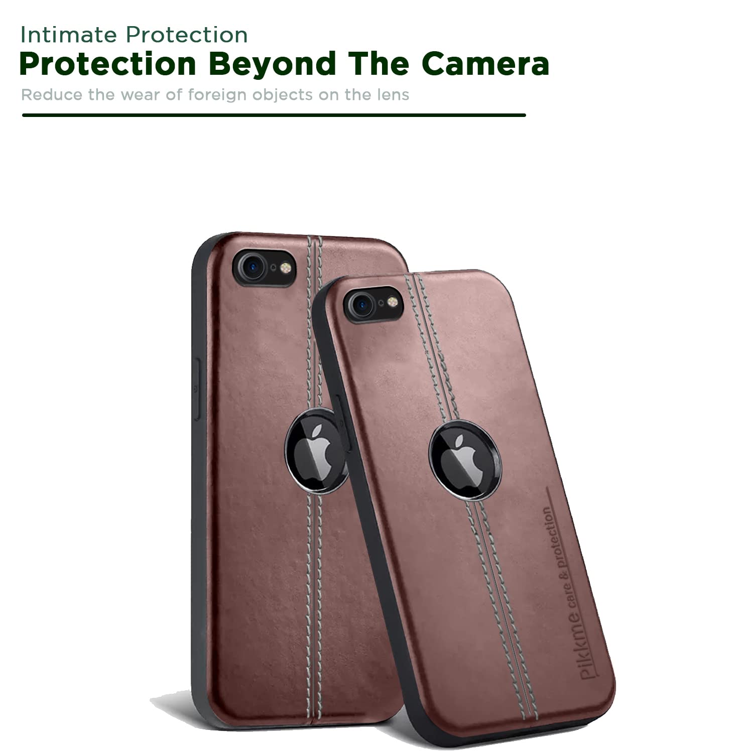 iPhone SE 2020/2022 Leather phone cover in brown by Pikkme – photo 6